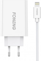 Brzi punjač Foneng s jednim USB priključkom 10,5 W + USB–Lightning kabel