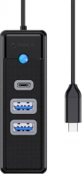 Orico USB‑C hub 2× USB 3.0 i USB‑C, 5 Gb/s, 0,15 m, crni