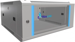 Zidni rack ormar 4U 600 × 600 sa staklenim vratima