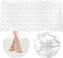 Prozirna protuklizna kupaonska podloga 70 × 35 cm