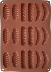 Silikonski kalup za kekse i praline, smeđi 33 × 24,5 × 1 cm