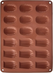 Silikonski kalup za kekse i praline 34 × 25 × 1 cm, smeđa
