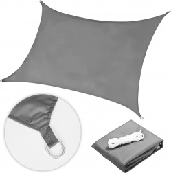 Kvadratna zasjenjiva jedra vodootporna 3×3 m MultiGarden – Siva