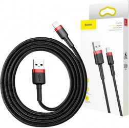 Baseus Cafule USB–Lightning kabel 3 m, 2 A (crno‑crveni)