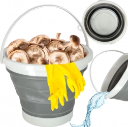 Sklopiva silikonska kanta 10 L siva