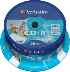 CD-R Verbatim 52x 700MB 25 kom Tiskljivi