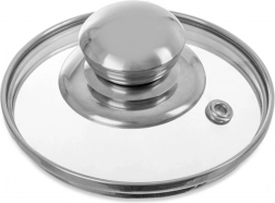 Stakleni poklop 10 cm s inox rubom i ručkom