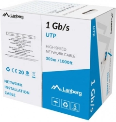 LAN kabel UTP 1Gb/s 305m CCA plavi