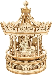 Drveni vrtuljak - 3D Sklapanje s Glazbenom Kutijicom