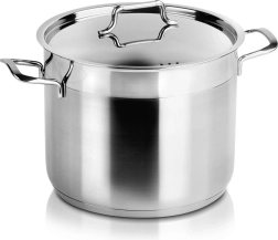 Nerđajući lonac s poklopcem ANETT 22 cm, 6,5 l