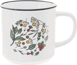 Keramička šalica Orion s cvjetnim motivom 650 ml