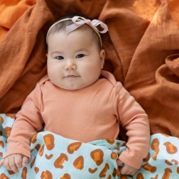 Pamučna muslinska pelena Glazed Ginger 120x120 cm