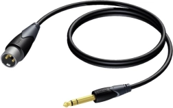Povezni kabel XLR (muški) na 6,3 mm stereo jack (muški) 1,5 m