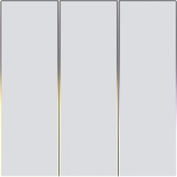 Dodirni pametni prekidač za svjetlo Zigbee AVATTO trokrugni TUYA bijeli