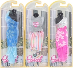 Haljinice za lutku kolekcija SARIEL – mješavina boja, 1 kom