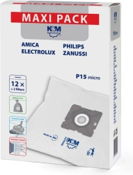 Sintetičke vrećice za usisavač P15/Maxi – 12 kom + 2 filtra