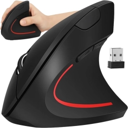 Bežični vertikalni ergonomski miš IZOXIS 2.4 GHz USB