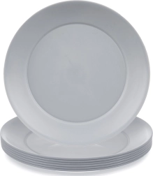 Plastični plitki tanjuri Sandy 23,5 cm – set 6 kom
