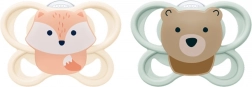 Duda NUK Perfect Match Air za novorođenčad, FOX/BEAR, 2 kom