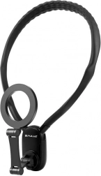 Magnetni držač za vrat POV PULUZ za akcijske kamere i telefone (crni)