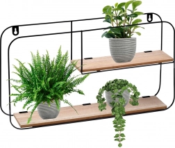 Zidna metalna polica 52 × 10,5 × 29 cm