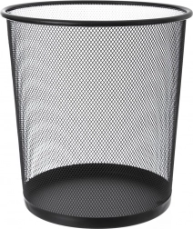 Metalna uredska kanta za otpad crna 6 l