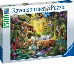Puzzle od 1500 dijelova Mirni tigrovi RAVENSBURGER