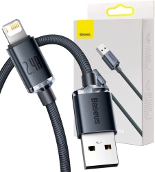 Baseus USB na Lightning kabel 2,4 A 2 m crni