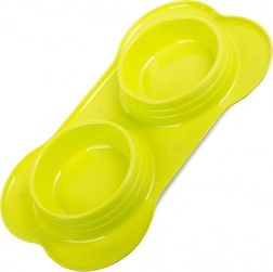 Dvostruka zdjela za pse i mačke 400 ml x 2