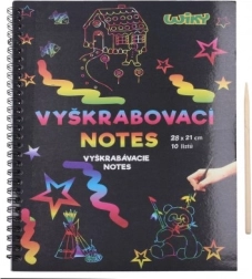 Note za grebanje u boji 28x21, 10 listova