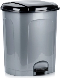 Plastična kanta za otpad s pedalom 50 l, siva