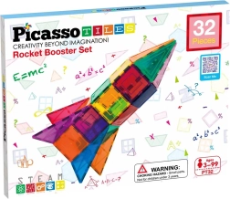 Magnetička građevna set PICASSO TILES – raketa, 32 dijelova