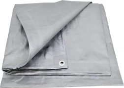 Zaštitna cerada UV 4 × 5 m, 80 g/m², srebrna