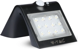 Solarna zidna LED svjetiljka 1,5 W, crna – V-TAC