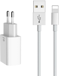 Dvojni USB punjač s lightning kabelom 1 m MCDODO (EU) – bijela