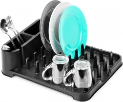 Crna ocjedna posuda za posuđe 41 × 32,5 × 11 cm Vilde