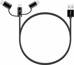 Univerzalni 3-u-1 kabel za punjenje s priključcima USB-C, Micro USB i Lightning