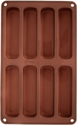 Silikonski kalup za piškote smeđi 28 × 17 × 2 cm