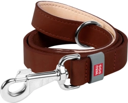 Kožno povodac za pse WAUDOG 14 mm, 122 cm, smeđe