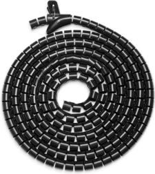 Elastični organizator za kabele 5 m crna