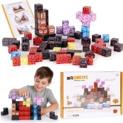 Magnetična građevna slagalica kocke 86 kom