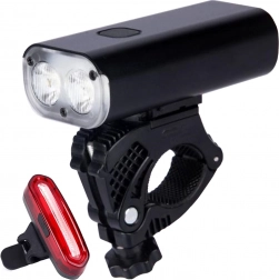 maltrack biciklističko svjetlo exonum 5000 2u1 prednje + stražnje
