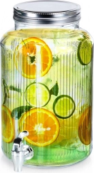 Stakleni dozator za napitke s pipcem 6,2 l VILDE