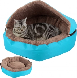 Ležaljka za mačke i male pse s odvojivim krovićem – Kućica