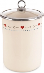 Emajlirana posuda za hranu s prozirnim poklopcem TONCA 1,9 l