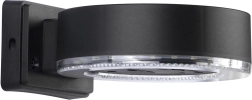 Solarna zidna LED svjetiljka 24 LED, crna, IP44