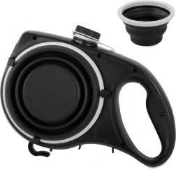 Pseća povodac s integriranom sklopivom zdjelicom