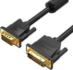 Vention DVI (24+5) na VGA kabel 3 m, Full HD 1080p, crni