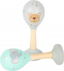 small foot Drvene rumba loptice set Pastel, 2 kom