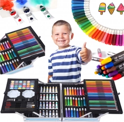 Dječji likovni set u koferu 145 dijelova